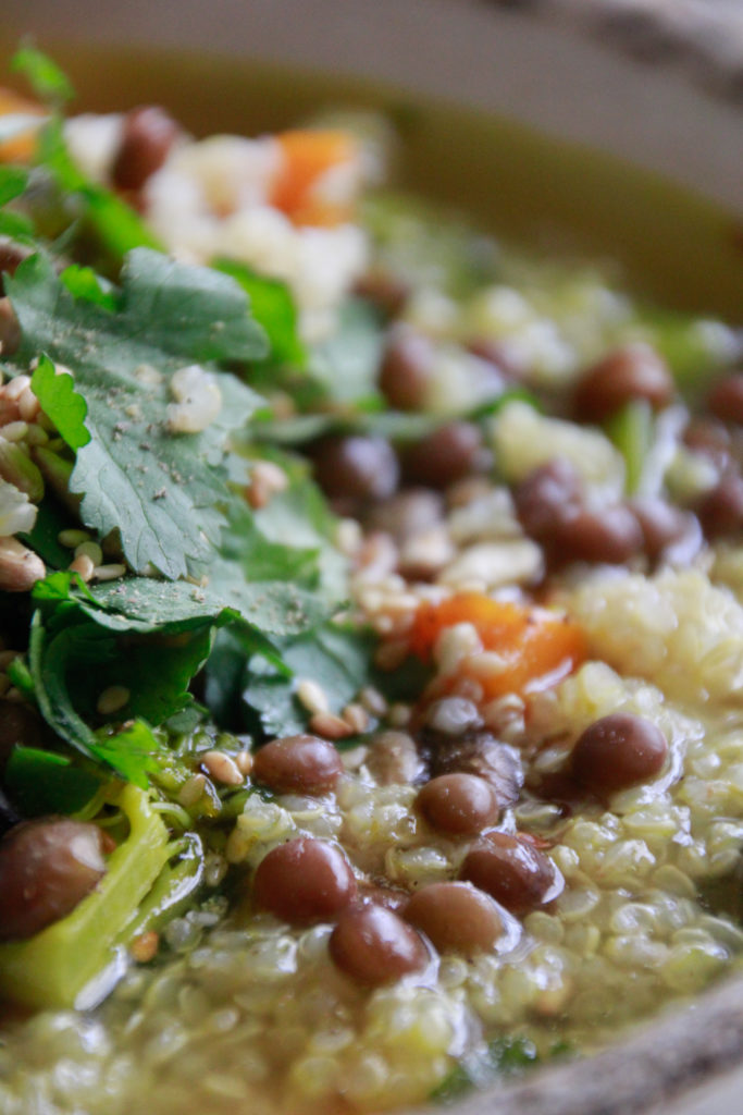 Wholesome Lentil Vegie Soup Recipe Close Up
